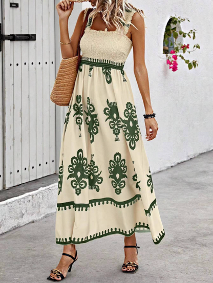 Lauren | Summer Bohemian Long Dress in High-Quality Fabric