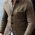 Edward | Men's Casual Button-Down Jacket - Khaki