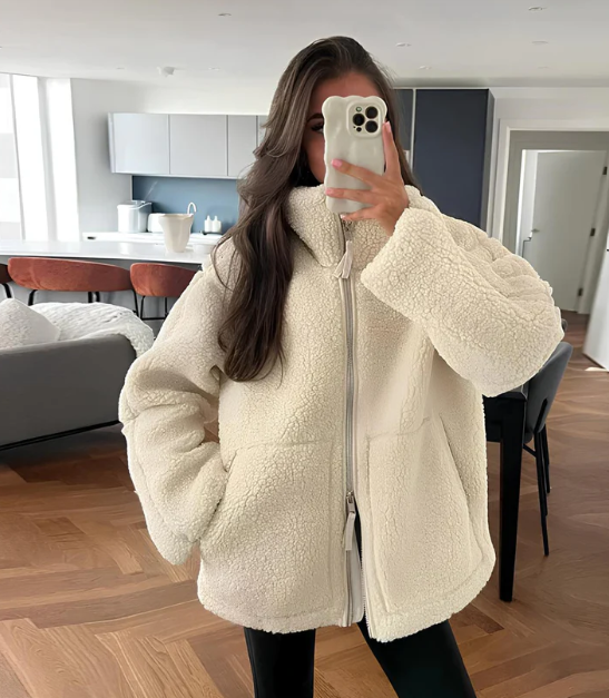Paige | Women's Relaxed Fit Teddy Zip-Up Jacket