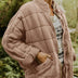 Rasmine | Elegant Quilted Jacket with Zipper - Pink