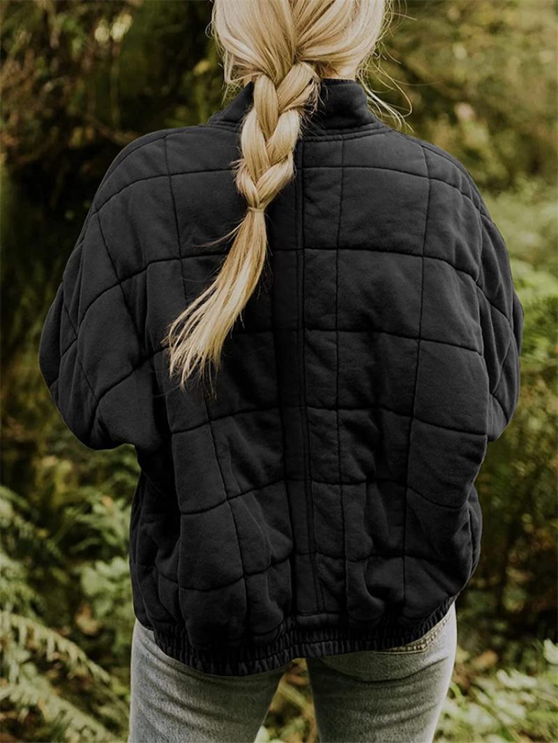 Rasmine | Elegant Quilted Jacket with Zipper