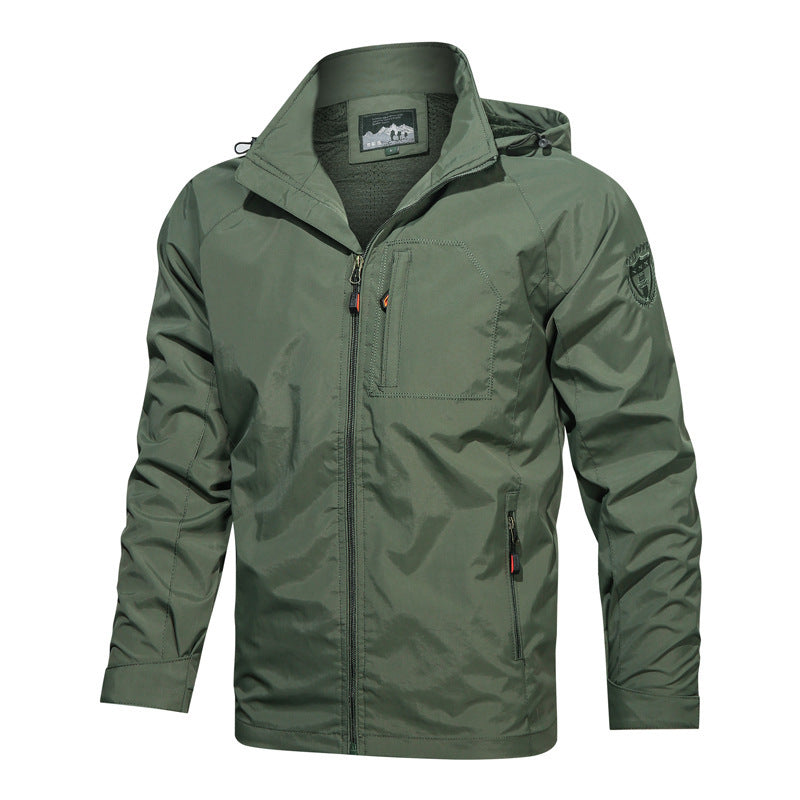 Edison Men's Lightweight Hooded Jacket