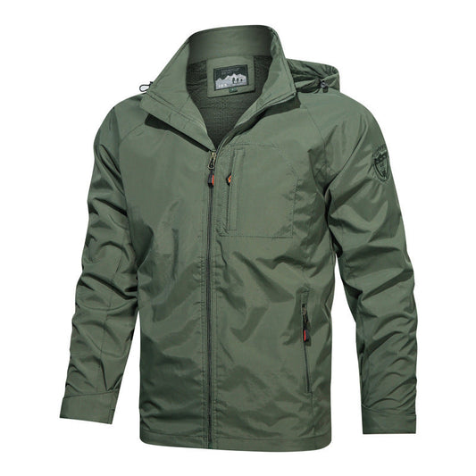 Edison Men's Lightweight Hooded Jacket