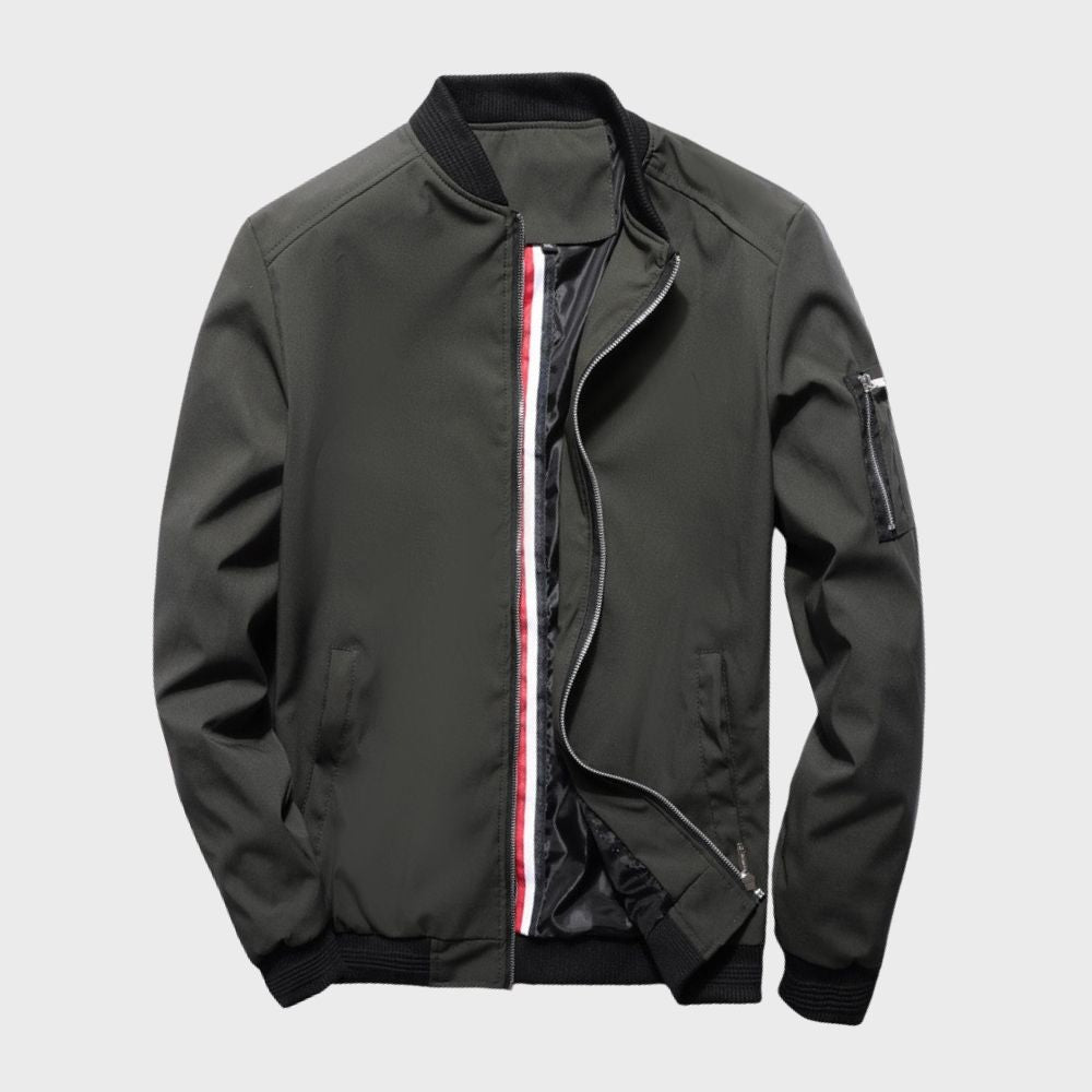 Darryl | Men's Luxurious Zip-Up Bomber Jacket