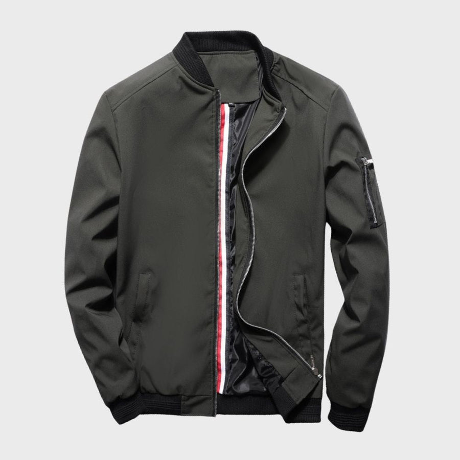 Darryl | Men's Luxurious Zip-Up Bomber Jacket