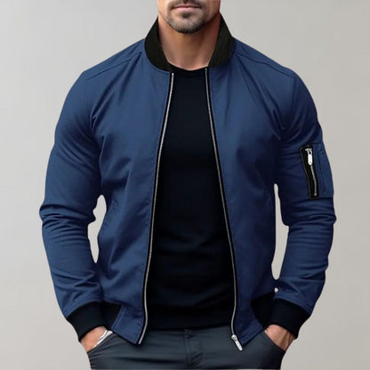 Darryl | Men's Luxurious Zip-Up Bomber Jacket
