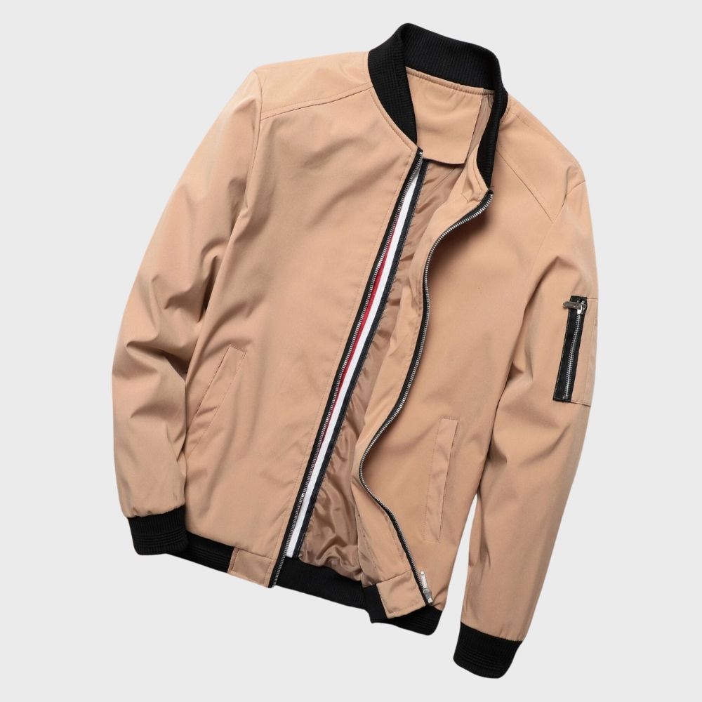 Darryl | Men's Luxurious Zip-Up Bomber Jacket