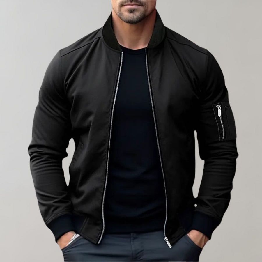Darryl | Men's Luxurious Zip-Up Bomber Jacket