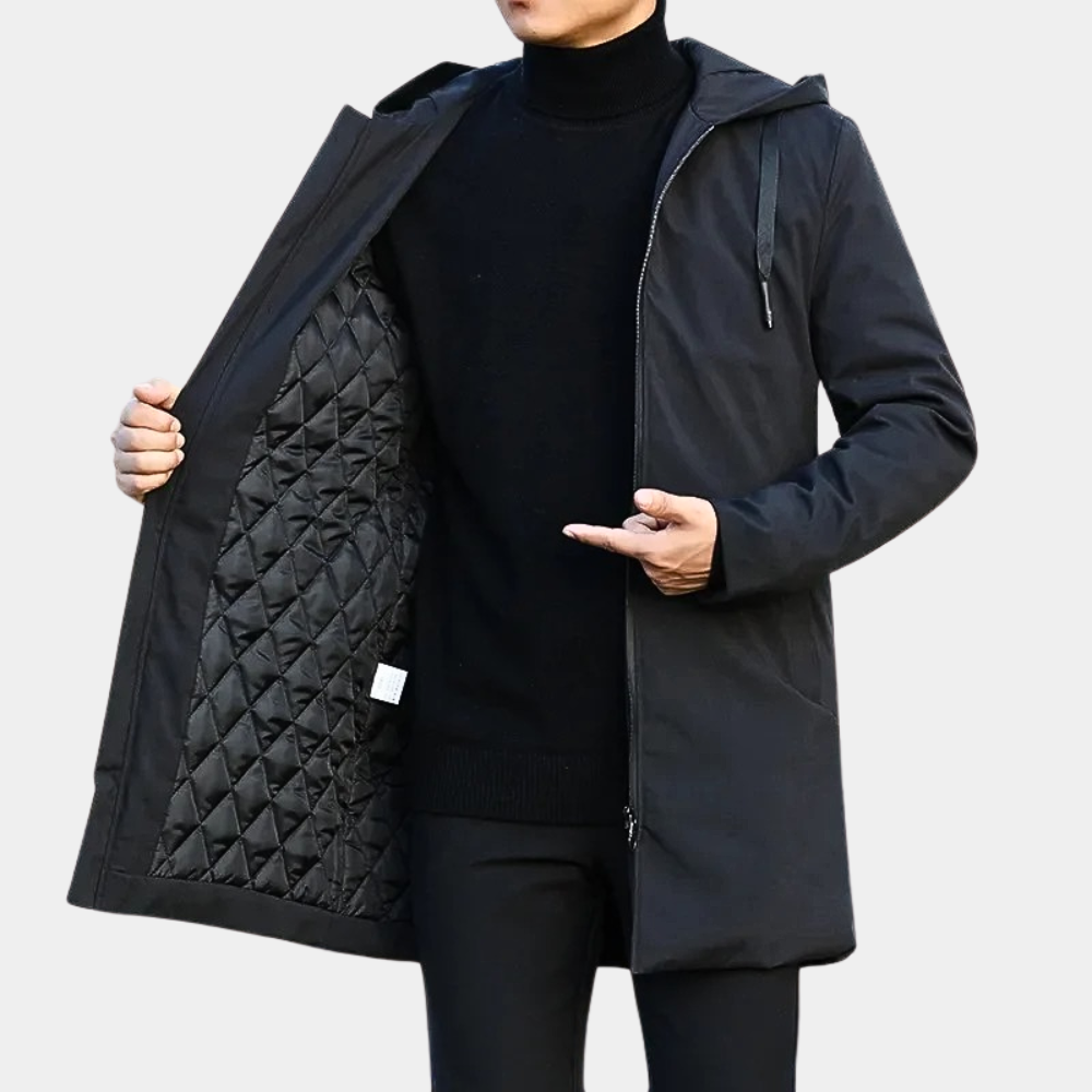 Teddy Men's Hooded Zip-Up Casual Jacket