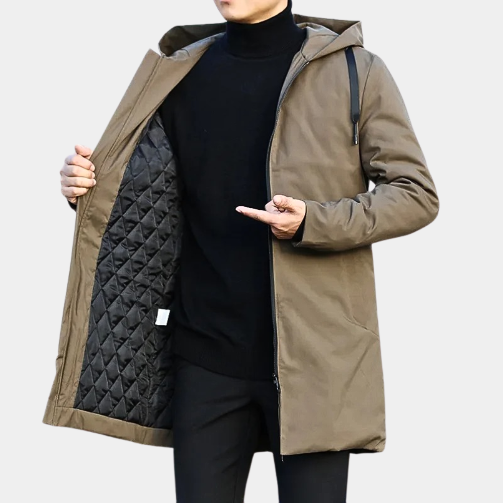 Teddy Men's Hooded Zip-Up Casual Jacket