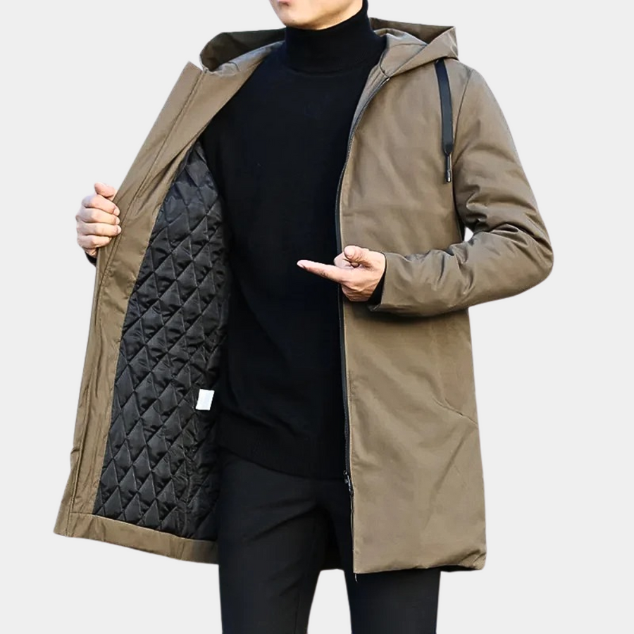 Teddy Men's Hooded Zip-Up Casual Jacket