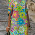 Felicia Floral Radiant Dress - Vibrant Stylish Elegance - Green