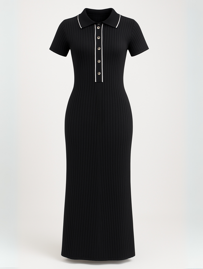 Sheila | Elegant Bodycon Maxi Dress in Luxe Fabric