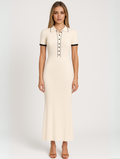 Sheila | Elegant Bodycon Maxi Dress in Luxe Fabric