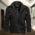 Preston | Men's Hooded Military Jacket in Luxe Fabric