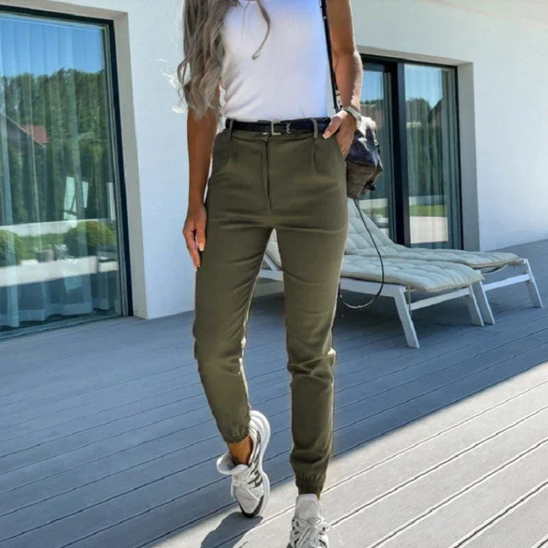 Jillian | High Waist Tapered Fit Joggers for Ultimate Comfort