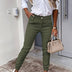 Jillian | High Waist Tapered Fit Joggers for Ultimate Comfort - Army Green