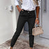 Jillian | High Waist Tapered Fit Joggers for Ultimate Comfort - Black