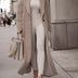 Christy | Women's Oversized Coat in Luxurious Fabric - Khaki