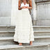 Theresa | Elegant Tulle Midi Skirt - White
