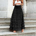 Theresa | Elegant Tulle Midi Skirt - Black