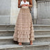 Theresa | Elegant Tulle Midi Skirt - Khaki