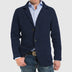 Henry | Men's Two-Button Knit Blazer - Navy Blue