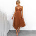 Tara | Elegant Women's Dress – Lightweight Fabric, Comfortable Fit - Brown