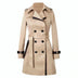 Sarah Women's Double-Breasted Trench Coat - Beige