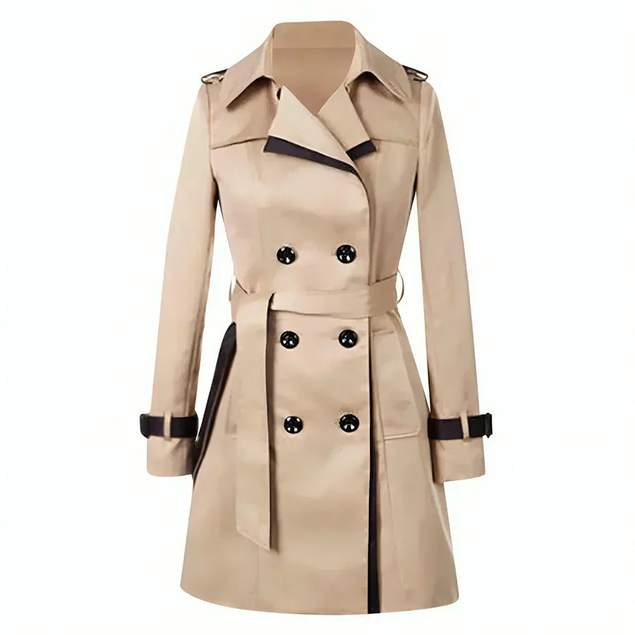 Sarah Women's Double-Breasted Trench Coat