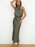 Joan | Elegant Midi Dress in Luxe Fabric