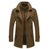 Randall | Men's Double-Breasted Pea Coat - Brown