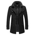 Randall | Men's Double-Breasted Pea Coat - Black
