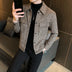 Brandon Men's Plaid Shirt Jacket - Taupe