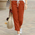 Brianna | Women's Full Length Casual Trousers – Relaxed Fit - Red