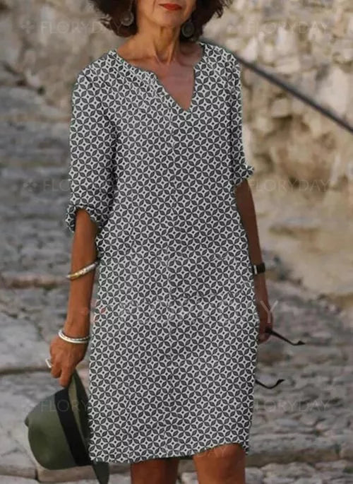 Brylee | Elegant Midi Dress for Women in Luxurious Fabric