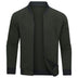 Darrell | Men's Quilted Zip-Up Bomber Jacket - Olive Green