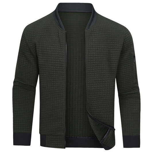 Darrell | Men's Quilted Zip-Up Bomber Jacket