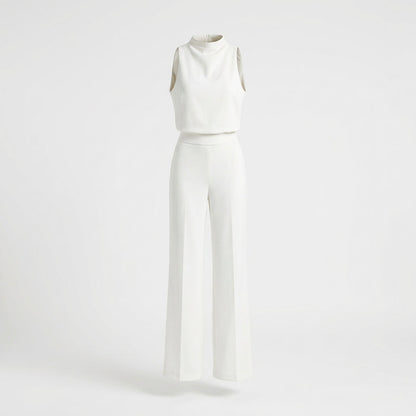 Ava | Women's High Neck Sleeveless Two-Piece Pant Set
