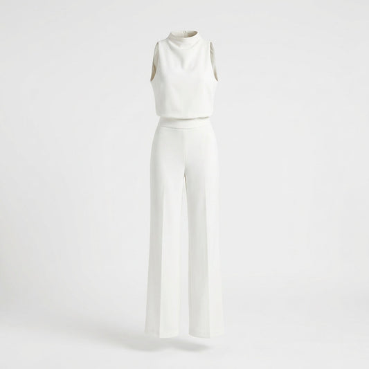 Ava | Women's High Neck Sleeveless Two-Piece Pant Set