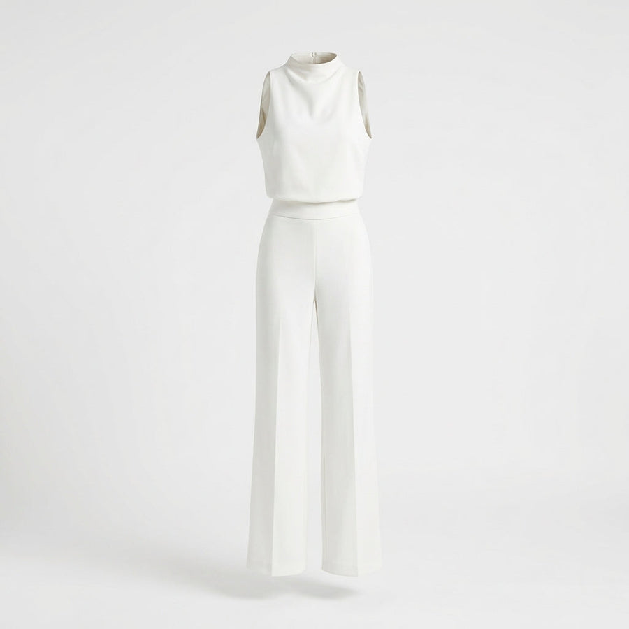 Ava | Women's High Neck Sleeveless Two-Piece Pant Set