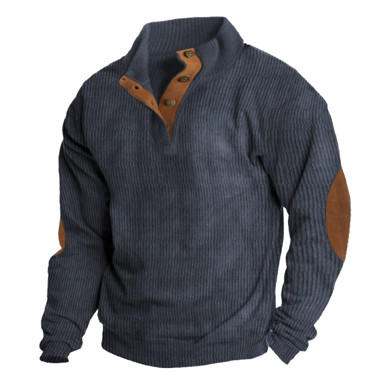 Dave | Men's Half Button Pullover Sweater in Luxurious Fabric