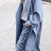 Charlotte | Women's Oversized Long Winter Coat - Blue