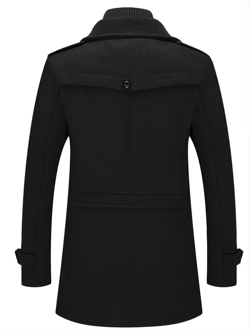 Hugh | Men's Double-Breasted Pea Coat