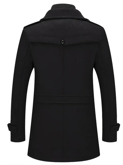 Hugh | Men's Double-Breasted Pea Coat