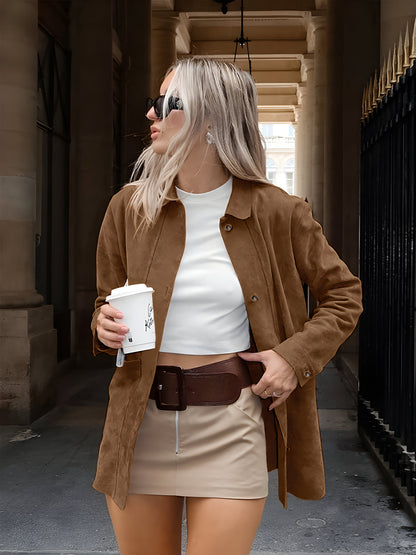 Sophie | Women's Oversized Suede Style Jacket