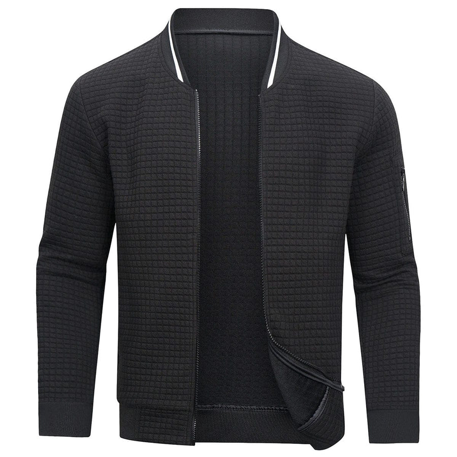 Darrell | Men's Quilted Zip-Up Bomber Jacket
