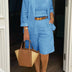 Ava | Effortless Casual Summer Set for Comfort and Elegance - Blue
