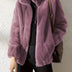 Phoebe | Women's Faux Fur Zip-Up Coat - Khaki