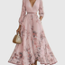 Carla | Women's Sleeveless A-Line Midi Dress - Pink